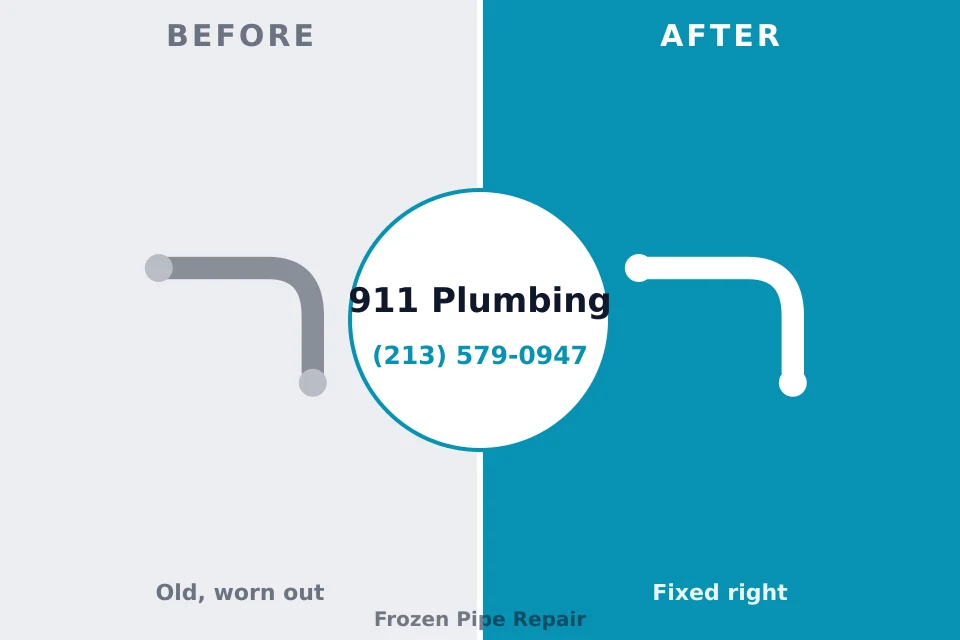 Before and after: plumbing repair Glenwood Springs, CO
